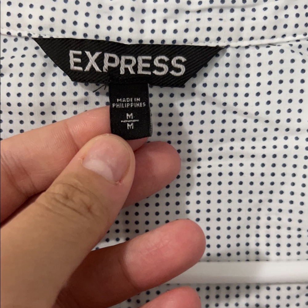 😎Express brand, button down ladies dress shirt.